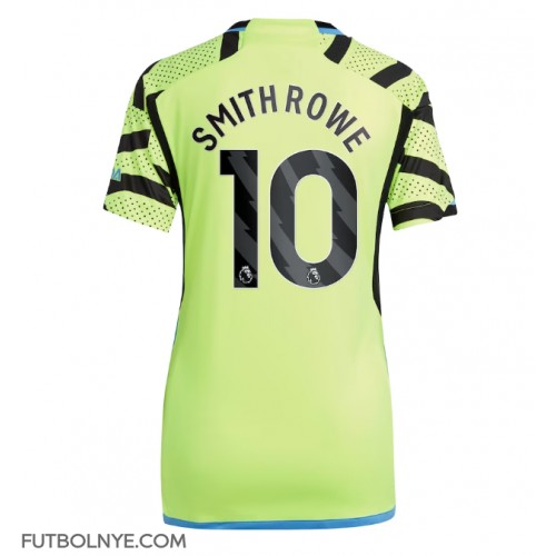 Camiseta Arsenal Emile Smith Rowe #10 Visitante Equipación para mujer 2023-24 manga corta